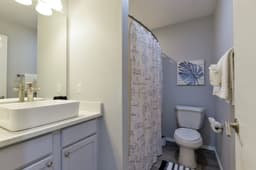 3BR Retreat w/ Views | Near SDC — Bathroom